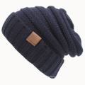 Womens Outono Inverno malha Slouchy Cruz Caps Beanie trançado chapéu torcido (HW106)